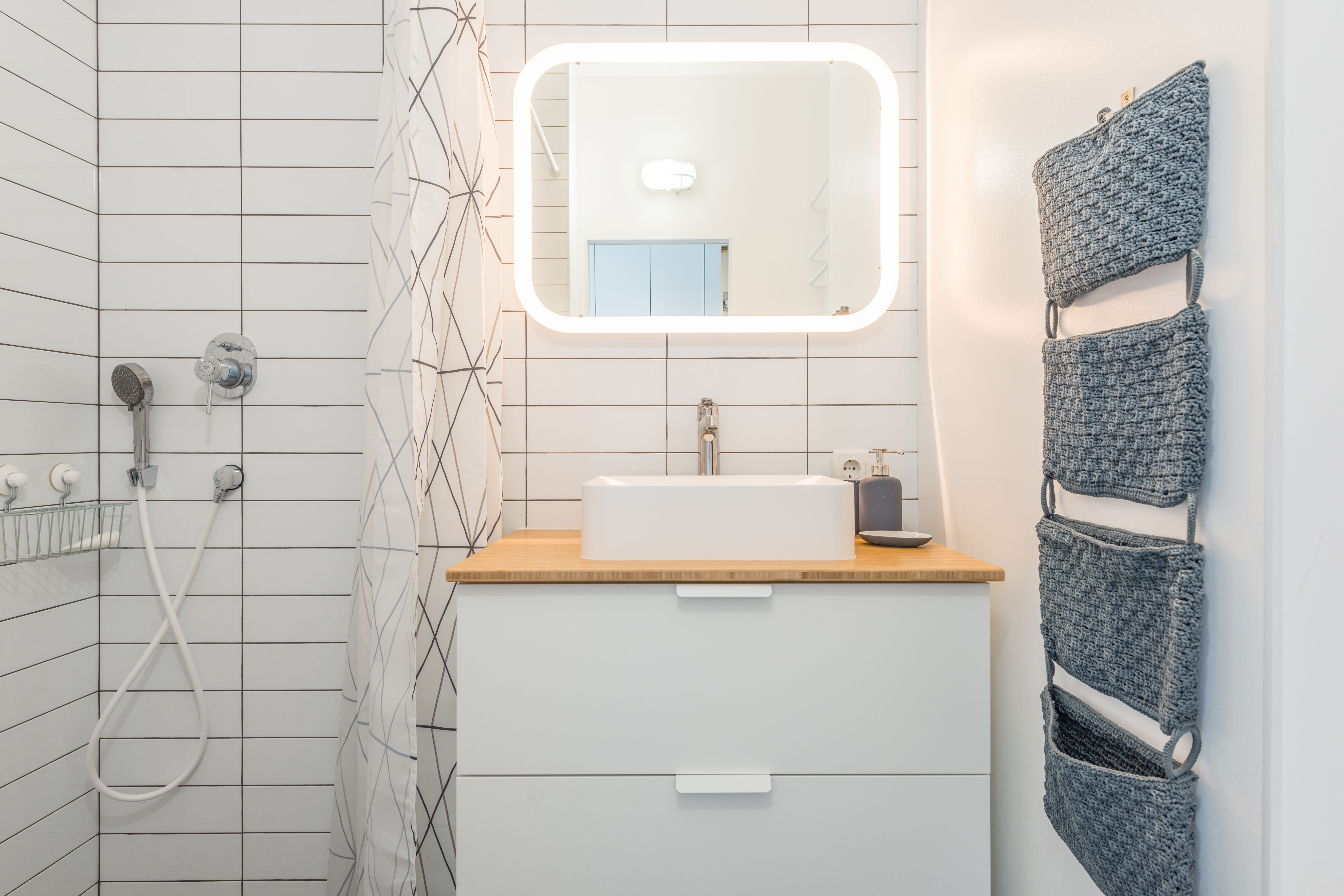 Shared stock moodboard: a modern shower room